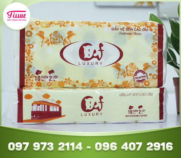 Giấy vệ sinh CAT Luxury 10 cuộn 2 lớp